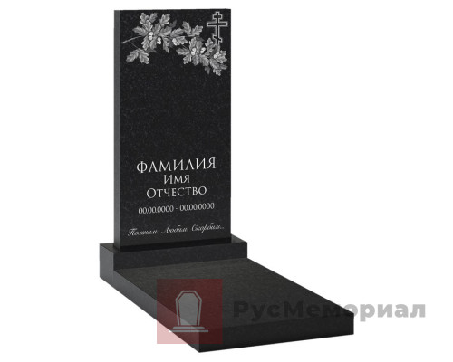 Памятник на могилу с гравированным изображением gr-101