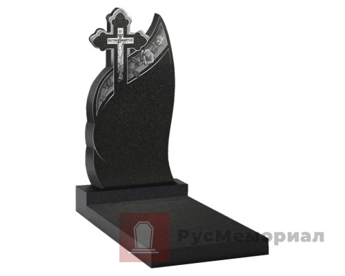 Памятник на могилу с гравированным изображением gr-78